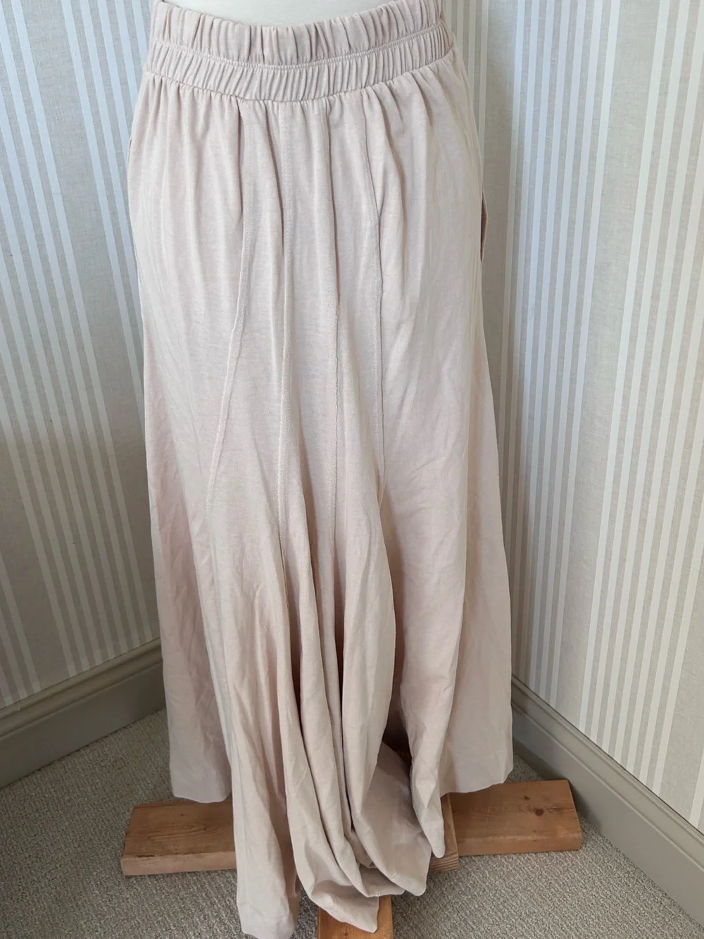 Free People Free-Est Jackie Maxi Skirt Soft Pink Women’s Size Small 100% Cotton